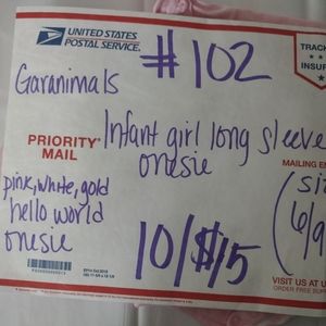 Infant girl long sleeve                 10/$15